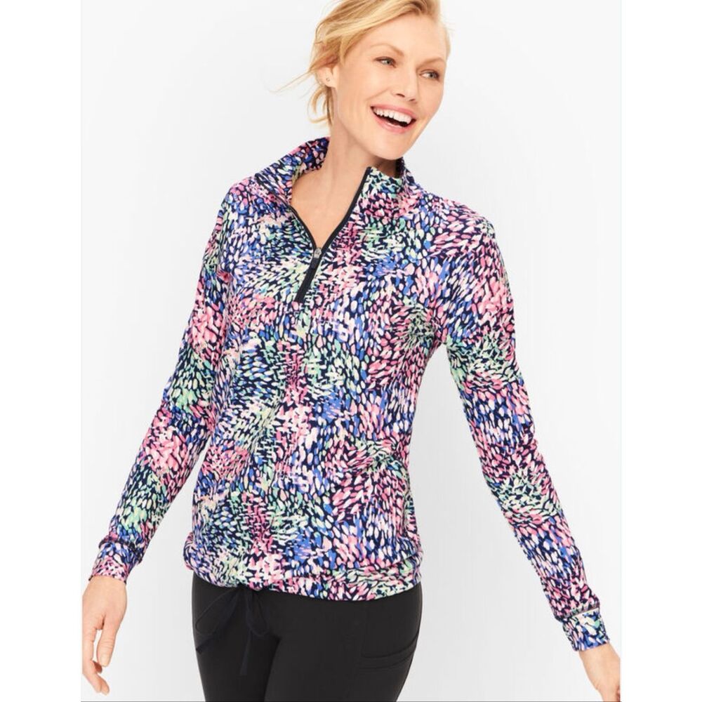 T By Talbots On The Move Pullover Quarter Zip M M… - image 1